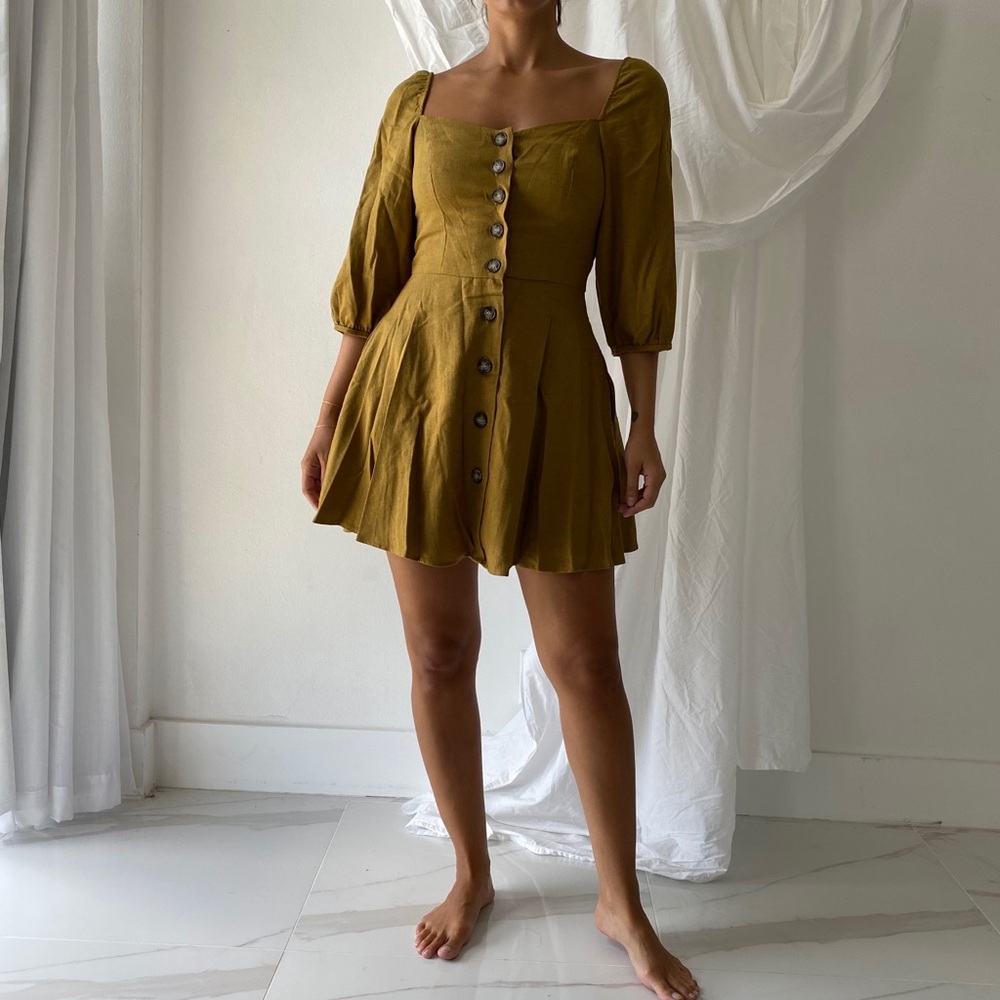 NWOT Zara Babydoll Dress M